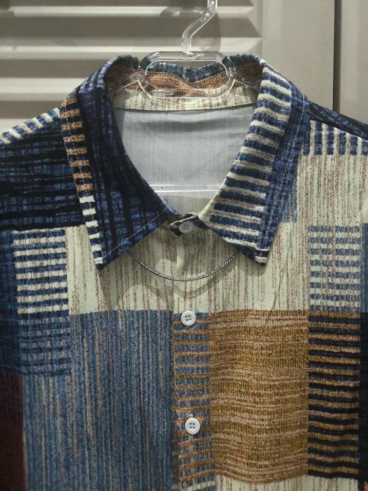 Bohem Çok Renkli Kısa Kollu Gömlek - Görsel 2