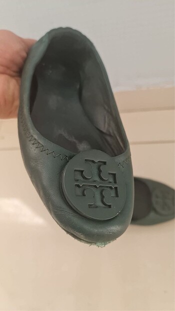 37 Beden yeşil Renk Tory Burch babet
