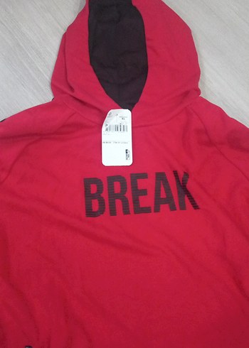 xl Beden Kırmızı Fermuarlı Kadın Sweatshirt