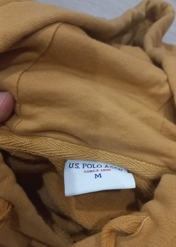 Sarı Kapüşonlu Kadın Sweatshirt - Görsel 3