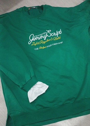 Yeşil Kadın Streetwear Sweatshirt - Görsel 2