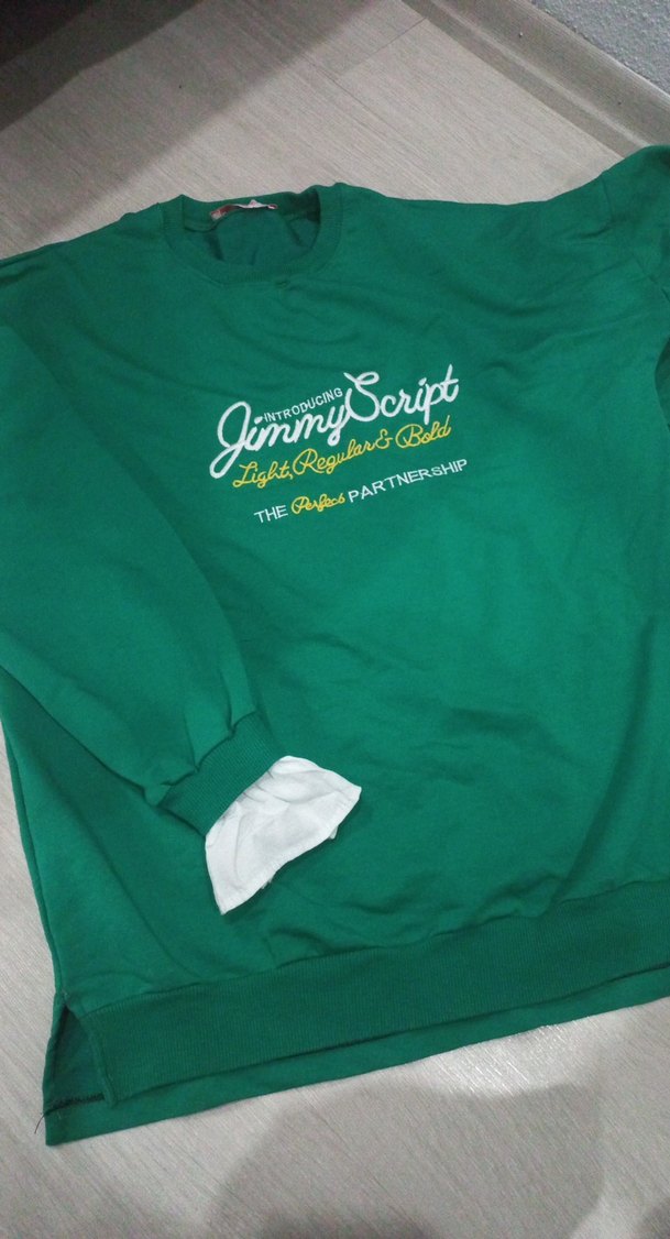 Yeşil Kadın Streetwear Sweatshirt - Görsel 2