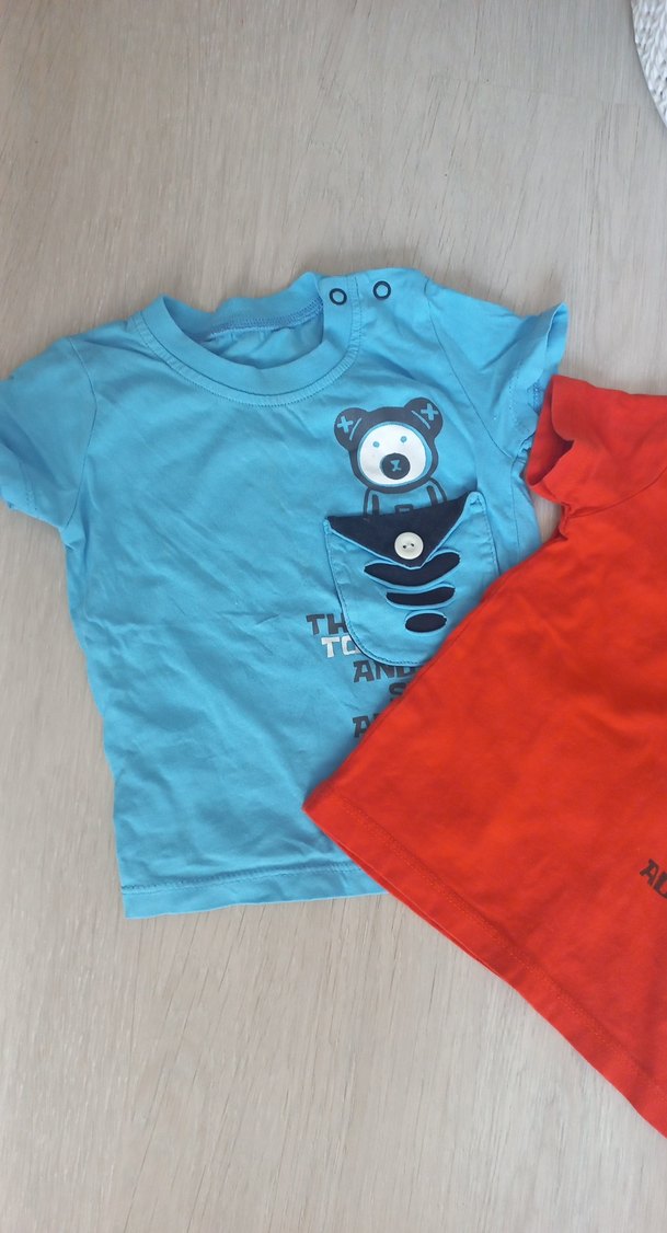 Erkek Çocuk Renkli Baskılı Kısa Kollu Tişört - Görsel 3