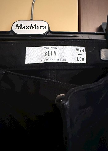 Topman slim Erkek Siyah Normal Boy Denim Kot Pantolon - Görsel 2