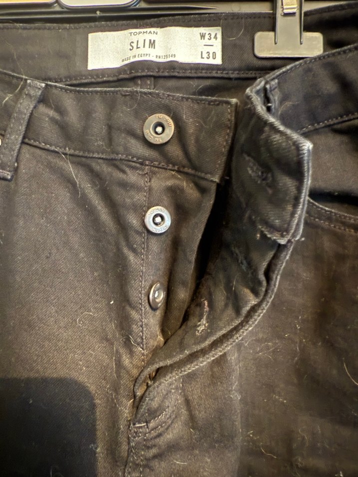 Topman slim Erkek Siyah Normal Boy Denim Kot Pantolon - Görsel 3