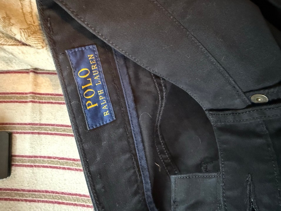 Polo Ralph Lauren Erkek Siyah Denim Midi Pantolon - Görsel 4