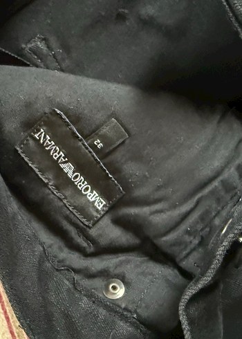 Emporio armani Siyah Regular Fit Erkek Kot Pantolon - Görsel 4