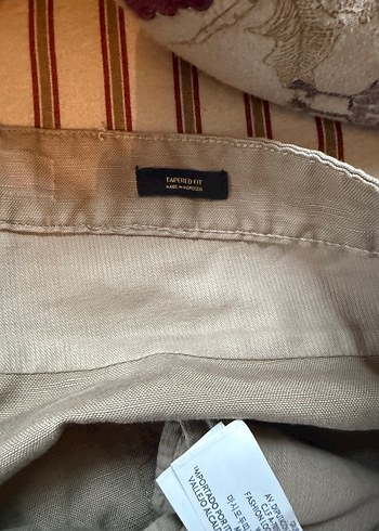 Massimo dutti Bej Rahat Kesim Erkek Keten Pantolon - Görsel 2