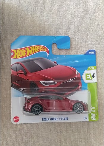 Kırmızı Tesla Model S Plaid Oyuncak Araba