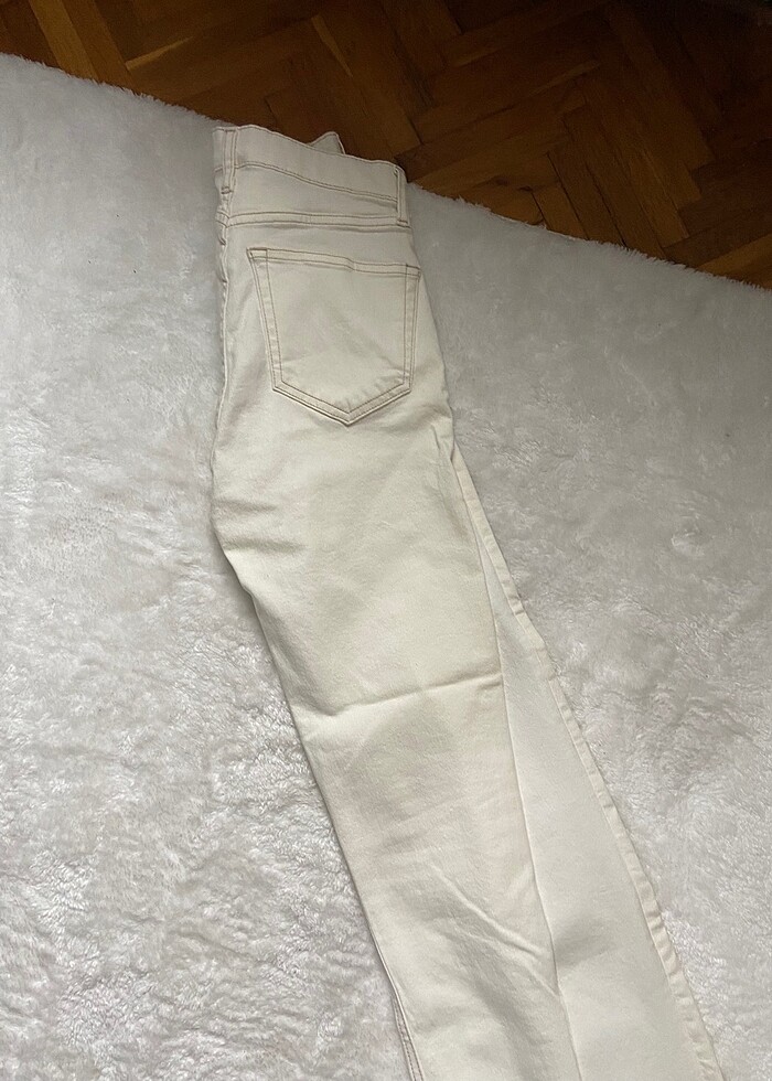 Kırık beyaz skinny pantolon - Görsel 2