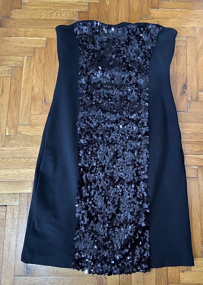 Payetli mini gece elbisesi - Görsel 2