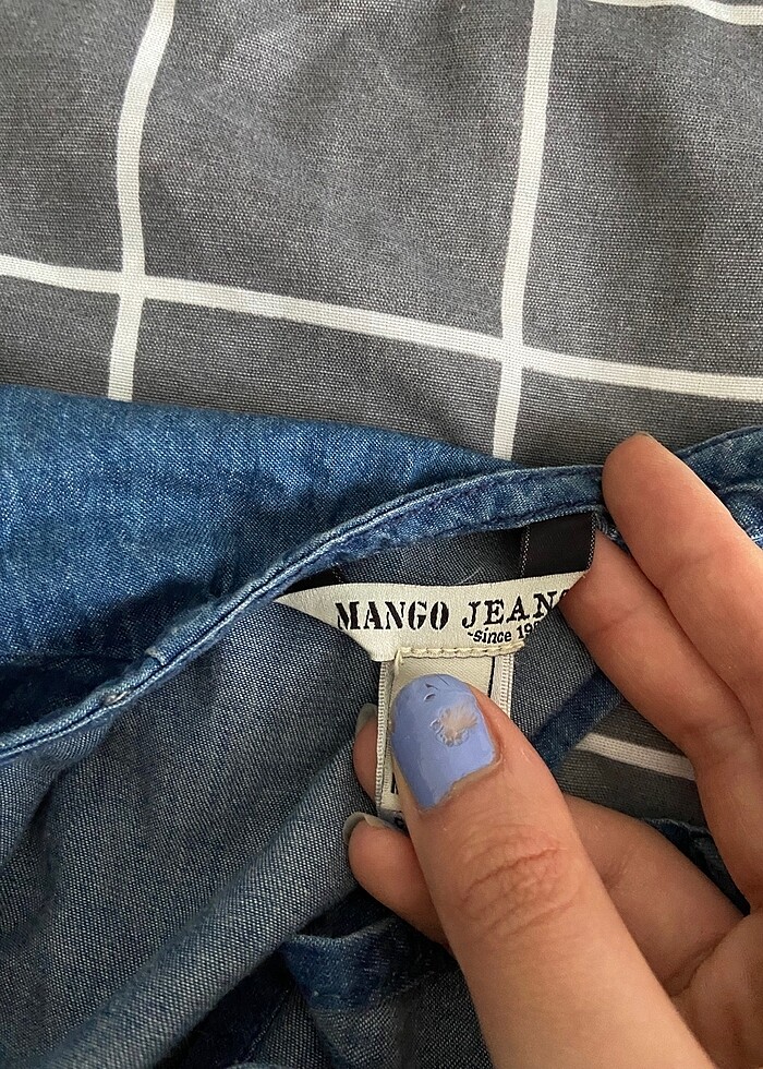 Sırt detaylı kot tulum - Görsel 4