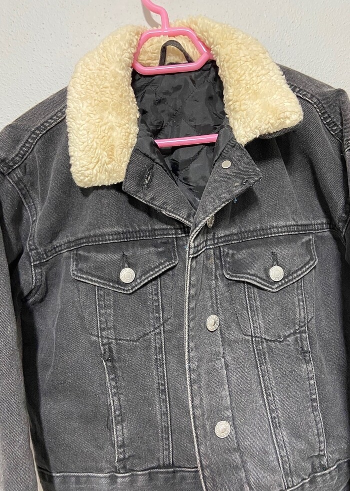 Kısa kot ceket - Görsel 2