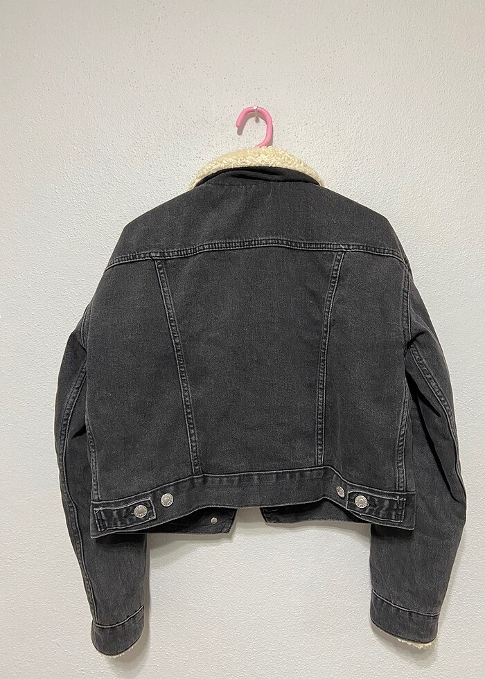 Kısa kot ceket - Görsel 3