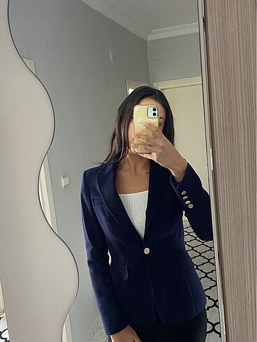 Lacivert blazer çeker - Görsel 2