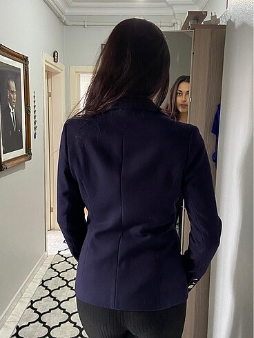 Lacivert blazer çeker - Görsel 4