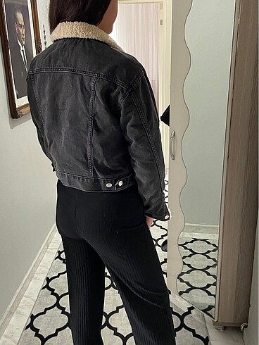 Crop kot ceket - Görsel 3