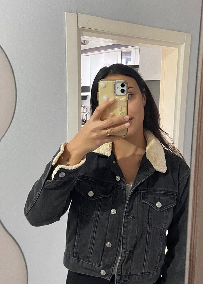 Crop kot ceket - Görsel 2