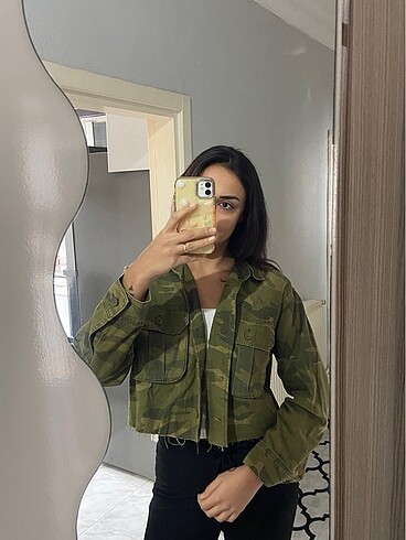 İnce crop ceket - Görsel 3