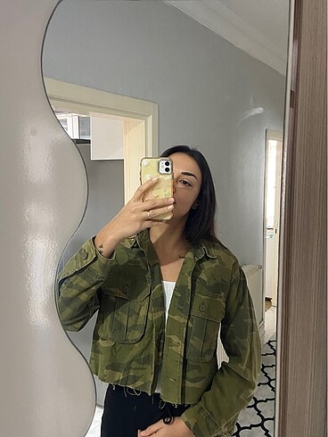 İnce crop ceket - Görsel 4