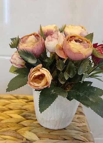 Yapay saksılı çiçek - Görsel 6