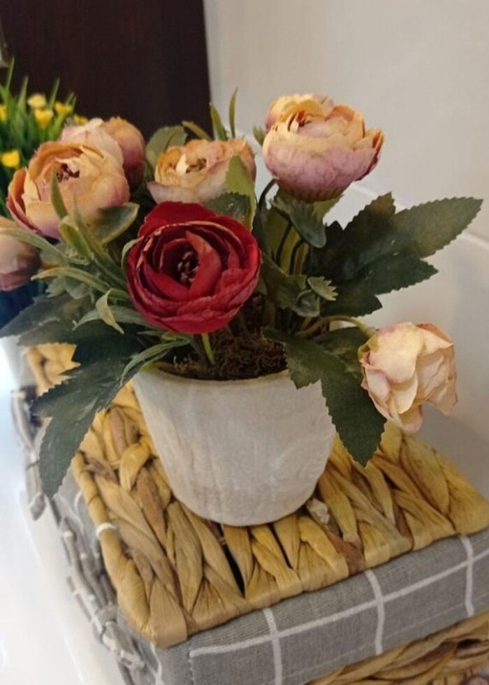 Yapay saksılı çiçek - Görsel 2