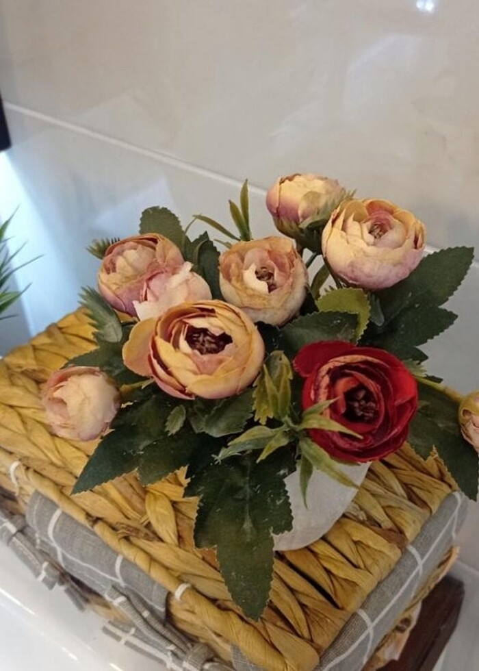 Yapay saksılı çiçek - Görsel 4