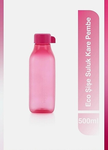 Tupperware eco kare su şişesi