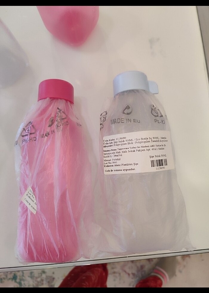 Tupperware eco kare su şişesi - Görsel 3