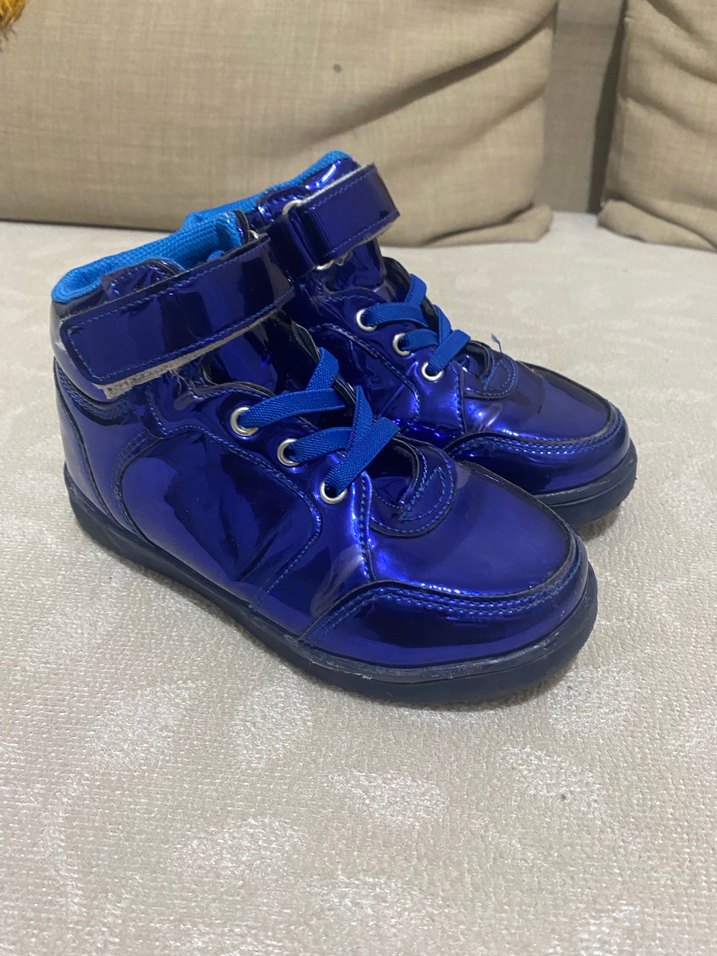 Parlak Mavi Kız Çocuk Spor Ayakkabı - Görsel 4