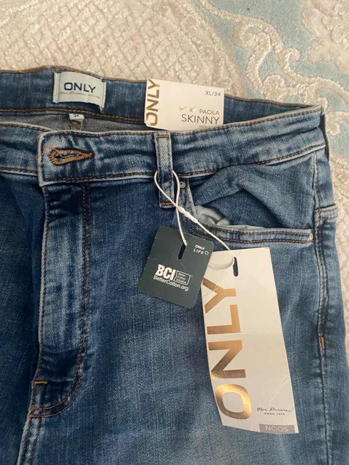 Kadın Mavi Denim Skinny Jean - Görsel 2
