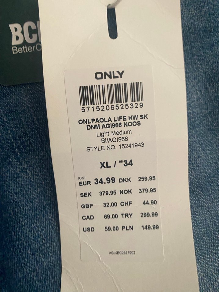 Kadın Mavi Denim Skinny Jean - Görsel 3