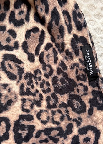 Kahverengi Leopar Desenli Bere - Görsel 3