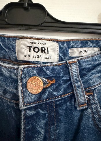 Rahat Kesim Mavi Yırtık Detaylı Kadın Kot Pantolon - Görsel 3