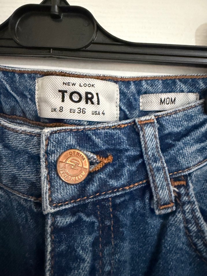 Rahat Kesim Mavi Yırtık Detaylı Kadın Kot Pantolon - Görsel 3