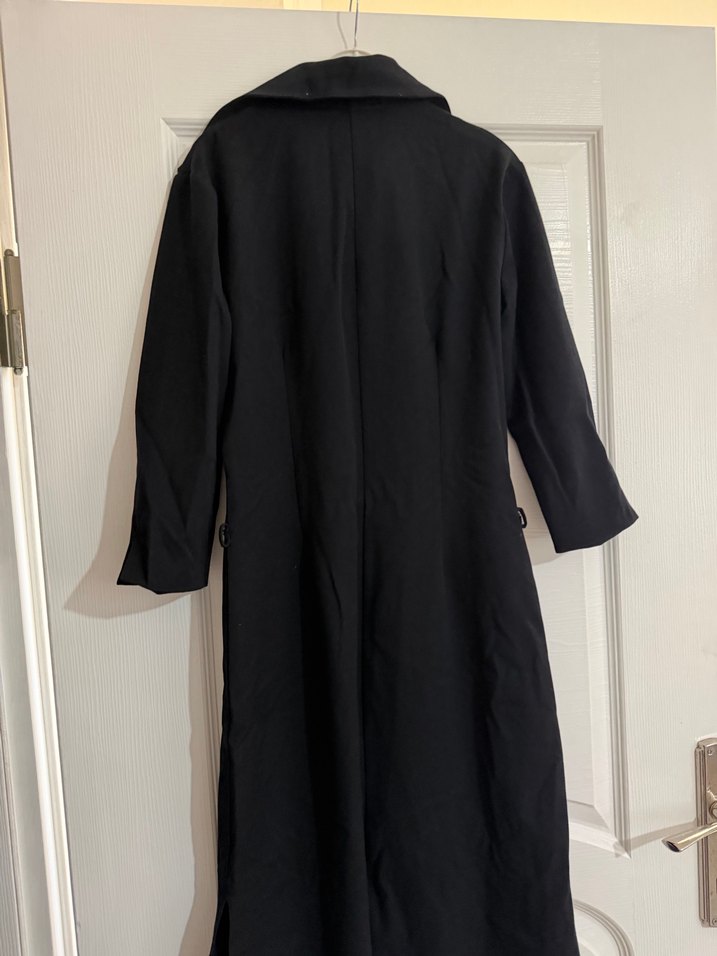 Siyah fermuarlı Uzun Kadın elbise - Görsel 4