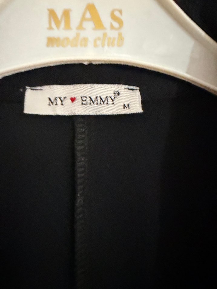 Siyah fermuarlı Uzun Kadın elbise - Görsel 2