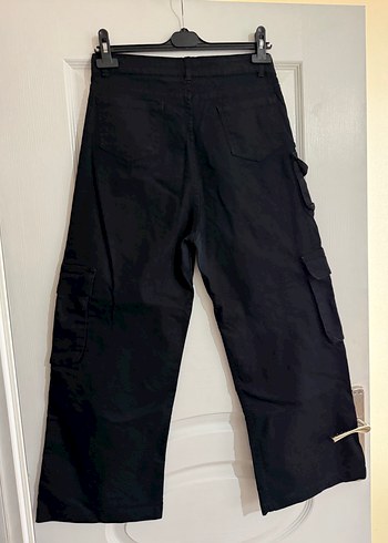 Koyu mavi kargo pantolon - Görsel 4