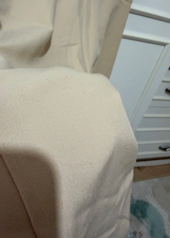 Krem kumaş pantolon - Görsel 4