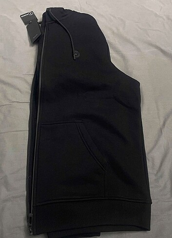 Diğer Sıfır Avva Siyah Kapüşonlu Sweatshirt (L Beden)