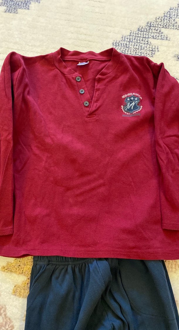 Bordo Erkek Uzun Kollu Rahat Pijama Takımı - Görsel 3