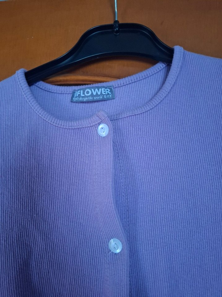 Diger Mor Kemerli Uzun Kollu Triko Elbise - Görsel 2