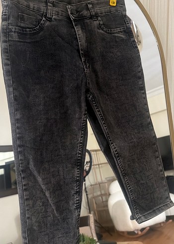 Trendyol & Milla Koyu Gri Yikamali Denim Jean