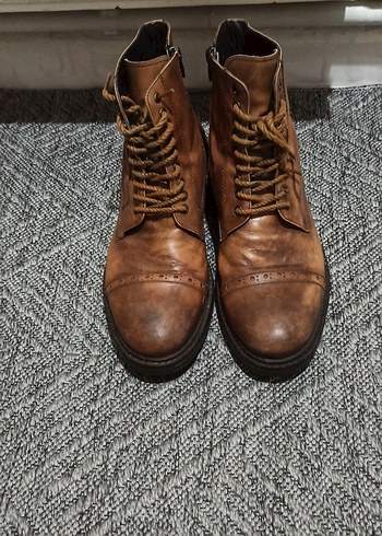 Bağcıklı Kahverengi Deri Erkek Bot41&42 - Görsel 7