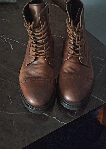 Bağcıklı Kahverengi Deri Erkek Bot41&42 - Görsel 6
