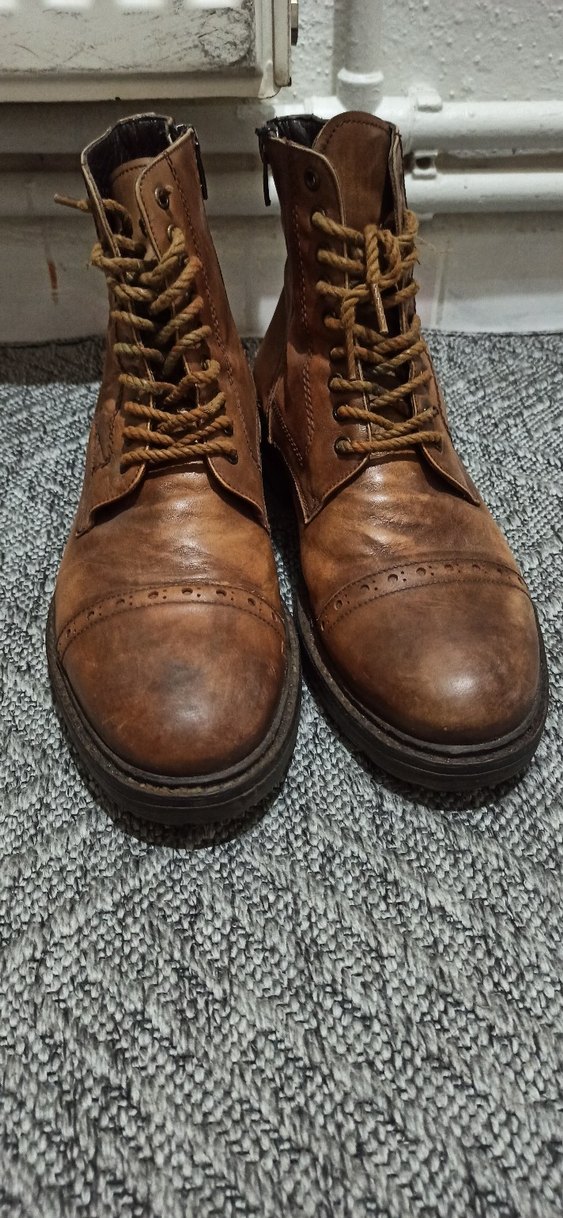 Bağcıklı Kahverengi Deri Erkek Bot41&42 - Görsel 2