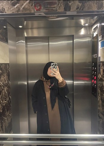 Diğer Kapüşonlu Kemerli Kadın kahve sweat elbise