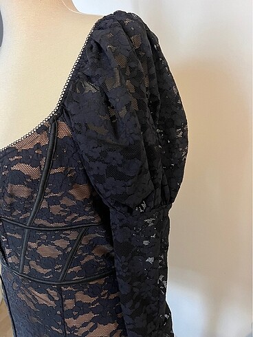 m Beden For love and lemons marka alttan çıtçıtlı iç astarı olan gece el