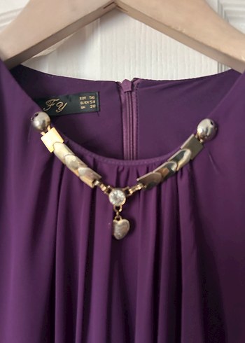 Uzun Mor Salaş Elbise - Görsel 2