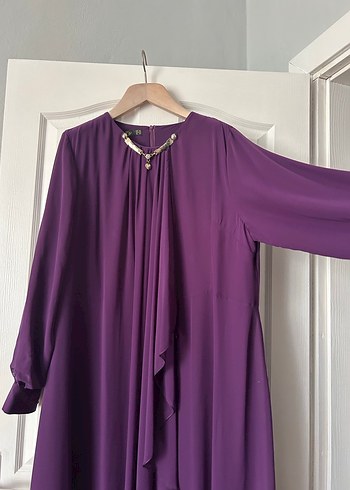 Uzun Mor Salaş Elbise - Görsel 3
